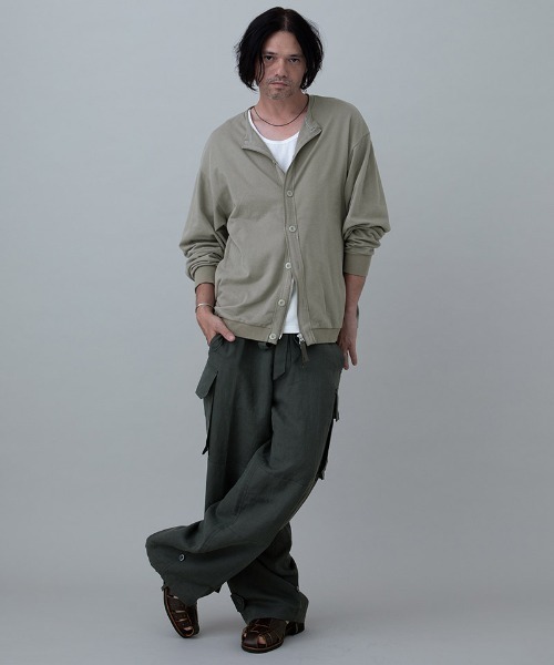 EGO TRIPPING（エゴトリッピング）の「mcg3747-LINERCARDE カーディガン(666600)（カーディガン/ボレロ・メンズ・ブラック/ベージュ/グレー・48/46）」の22枚目の写真