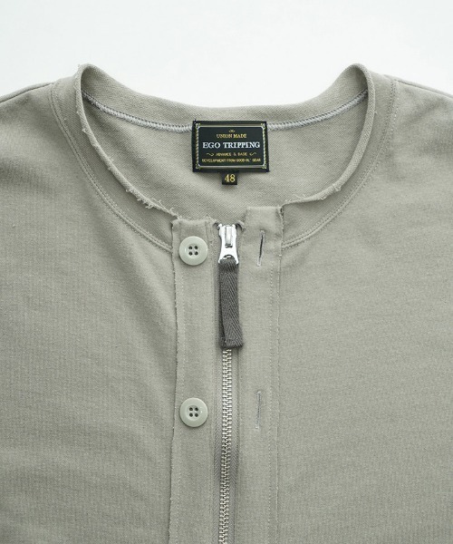 EGO TRIPPING（エゴトリッピング）の「mcg3747-LINERCARDE カーディガン(666600)（カーディガン/ボレロ・メンズ・ブラック/ベージュ/グレー・48/46）」の10枚目の写真