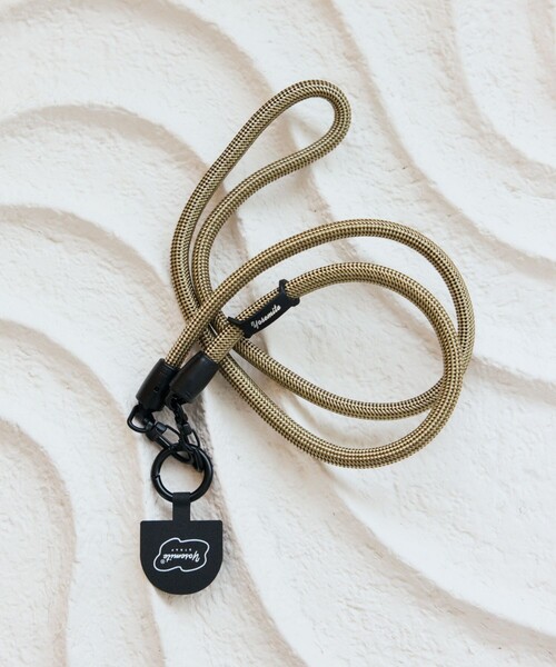 FREAK'S STORE(フリークスストア)の「YOSEMITE STRAP/ヨセミテストラップ 別注 YOSEMITE 2WAY STRAP Gリング(スマホグッズ・メンズ・ブラック/ピンク/サックスブルー/ゴールド・ONE SIZE)」の4枚目の写真