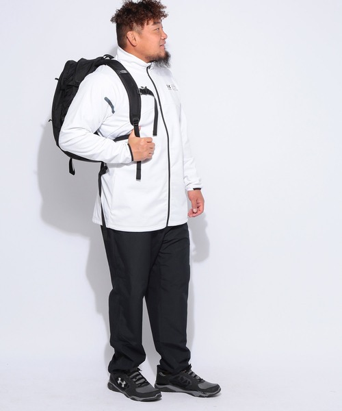 UNDER ARMOUR（アンダーアーマー）の「UNDER ARMOUR (アンダーアーマー) FITTED STORM ウインターニット 3レイヤー フルジップスタント ジャケット（ブルゾン・メンズ・ブラック/ホワイト・3XL/4XL/5XL）」の20枚目の写真