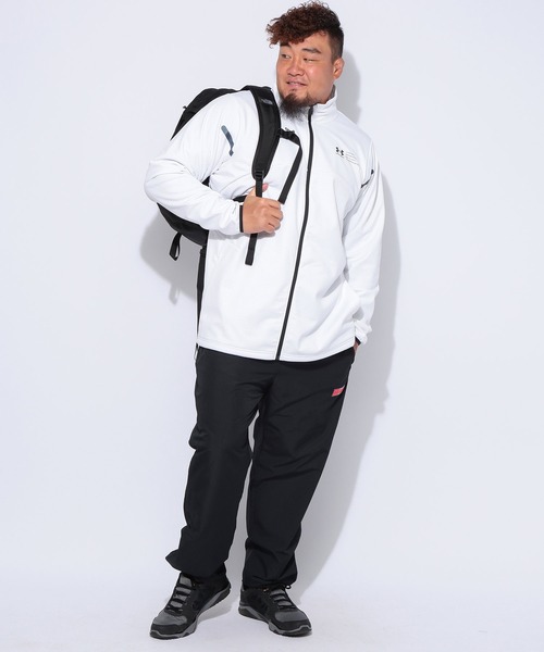 UNDER ARMOUR（アンダーアーマー）の「UNDER ARMOUR (アンダーアーマー) FITTED STORM ウインターニット 3レイヤー フルジップスタント ジャケット（ブルゾン・メンズ・ブラック/ホワイト・3XL/4XL/5XL）」の18枚目の写真