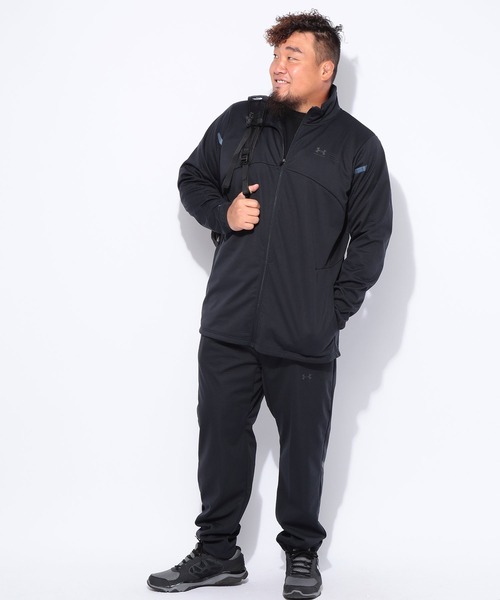 UNDER ARMOUR（アンダーアーマー）の「UNDER ARMOUR (アンダーアーマー) FITTED STORM ウインターニット 3レイヤー フルジップスタント ジャケット（ブルゾン・メンズ・ブラック/ホワイト・3XL/4XL/5XL）」の5枚目の写真