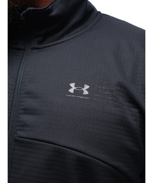 UNDER ARMOUR（アンダーアーマー）の「UNDER ARMOUR (アンダーアーマー) FITTED STORM ウインターニット 3レイヤー フルジップスタント ジャケット（ブルゾン・メンズ・ブラック/ホワイト・3XL/4XL/5XL）」の7枚目の写真