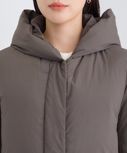 セール】【撥水／洗える】ステッチレス ロングダウンコート（ダウン