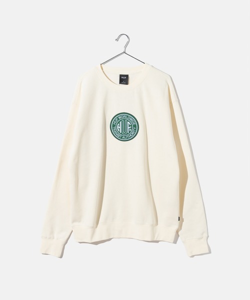 HUF(ハフ)の「HUF TRANSIT AUTHORITY CREWNECK ハフ トランジット オーソリティ アップリケ スウェット(スウェット・メンズ・ライトブルー/ブラック・LARGE/X-LARGE/SMALL/MEDIUM)」の17枚目の写真