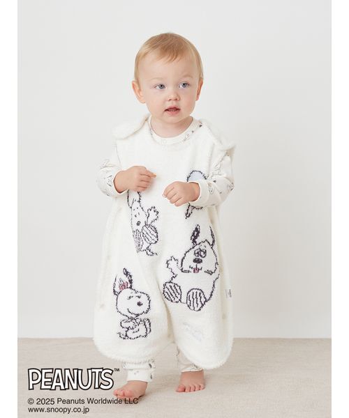 販路限定カラーあり】【PEANUTS PUPPIES】【BABY】ベビモコスリーパー