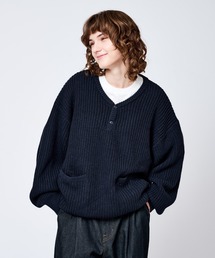 WETTEMPT(EBevg)HENRY NECK RIB KNIT /w[lbNujbg(jbg/Z[^[)