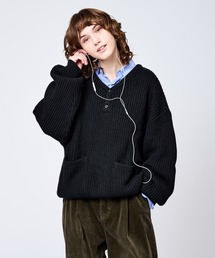 WETTEMPT（ウィテンプト）の「HENRY NECK RIB KNIT /ヘンリーネックリブニット（ニット/セーター・メンズ）」