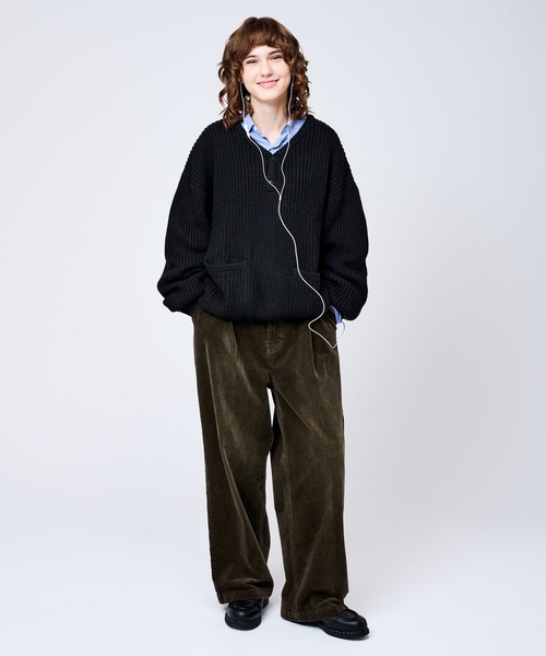 WETTEMPT(ウィテンプト)の「HENRY NECK RIB KNIT /ヘンリーネックリブニット(ニット/セーター・メンズ・ネイビー/ブラウン/グレー/ブラック/カーキ・SMALL/MEDIUM/LARGE)」の11枚目の写真