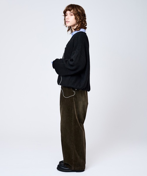WETTEMPT(ウィテンプト)の「HENRY NECK RIB KNIT /ヘンリーネックリブニット(ニット/セーター・メンズ・ネイビー/ブラウン/グレー/ブラック/カーキ・SMALL/MEDIUM/LARGE)」の13枚目の写真