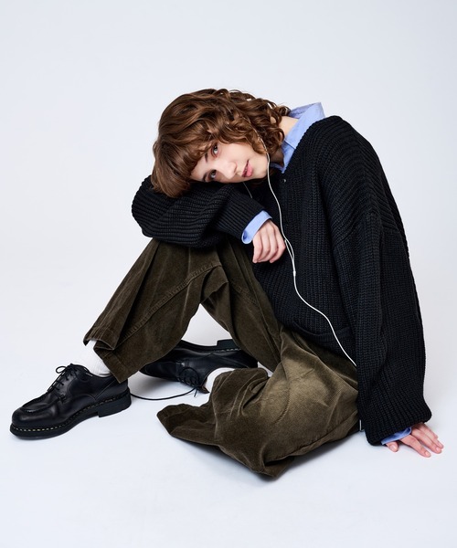 WETTEMPT(ウィテンプト)の「HENRY NECK RIB KNIT /ヘンリーネックリブニット(ニット/セーター・メンズ・ネイビー/ブラウン/グレー/ブラック/カーキ・SMALL/MEDIUM/LARGE)」の16枚目の写真
