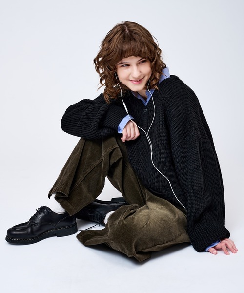 WETTEMPT(ウィテンプト)の「HENRY NECK RIB KNIT /ヘンリーネックリブニット(ニット/セーター・メンズ・ネイビー/ブラウン/グレー/ブラック/カーキ・SMALL/MEDIUM/LARGE)」の17枚目の写真
