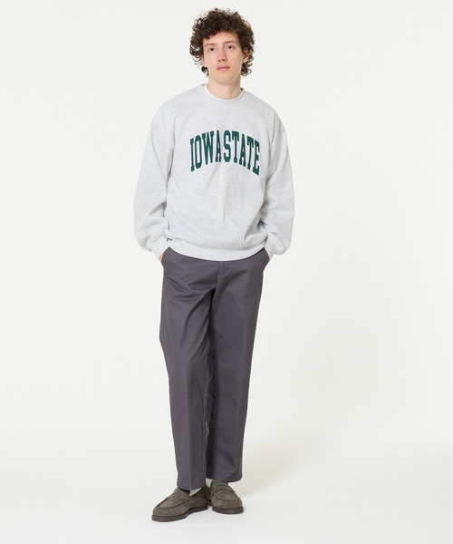 coca(coca)(コカ)の「裏起毛アーチロゴワッペントレーナー(スウェット・メンズ・ライトグレー/チャコール・L/M/XL)」の5枚目の写真