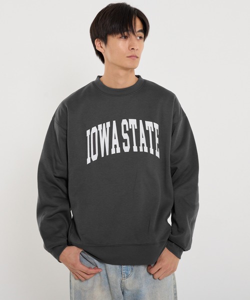 coca(coca)(コカ)の「裏起毛アーチロゴワッペントレーナー(スウェット・メンズ・ライトグレー/チャコール・L/M/XL)」の10枚目の写真