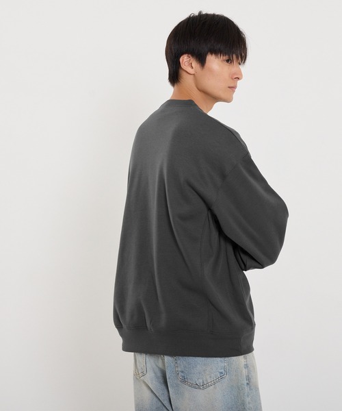 coca(coca)(コカ)の「裏起毛アーチロゴワッペントレーナー(スウェット・メンズ・ライトグレー/チャコール・L/M/XL)」の12枚目の写真