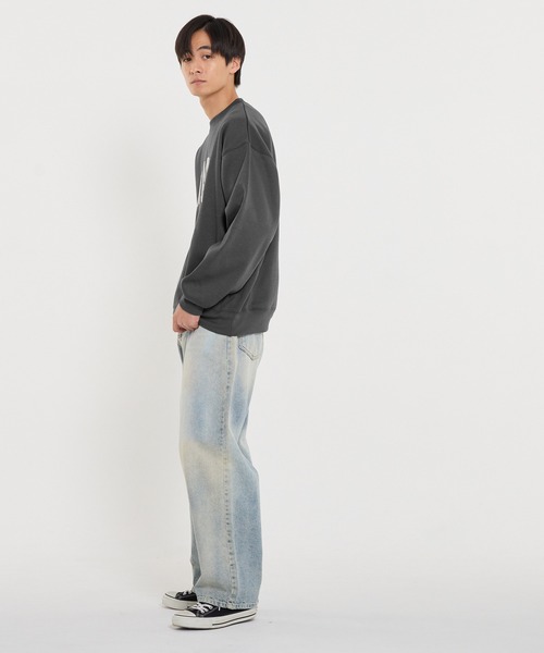 coca(coca)(コカ)の「裏起毛アーチロゴワッペントレーナー(スウェット・メンズ・ライトグレー/チャコール・L/M/XL)」の13枚目の写真