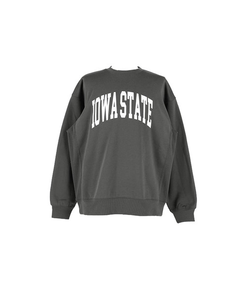 coca(coca)(コカ)の「裏起毛アーチロゴワッペントレーナー(スウェット・メンズ・ライトグレー/チャコール・L/M/XL)」の3枚目の写真