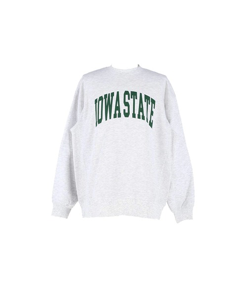 coca(coca)(コカ)の「裏起毛アーチロゴワッペントレーナー(スウェット・メンズ・ライトグレー/チャコール・L/M/XL)」の4枚目の写真