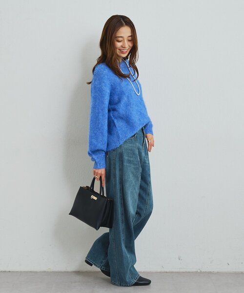 cache cache（カシュ カシュ）の「【cache cache(カシュカシュ)】三層トートバッグ（ハンドバッグ・レディース・ベージュ/ブラック/ホワイト/サックスブルー/イエロー・FREE）」の10枚目の写真