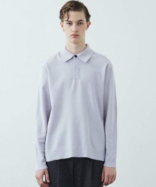 UNITED TOKYO(ユナイテッドトウキョウ)の「【残りわずか】18Gウールミラノリブポロニット 毛玉防止|ウール100%|ウォッシャブル|冬服|インナー|オフィスカジュアル|通勤(ニット/セーター・メンズ・ライトグレー/ダークブラウン/ブラック/オリーブ・1/2/3)」の20枚目の写真