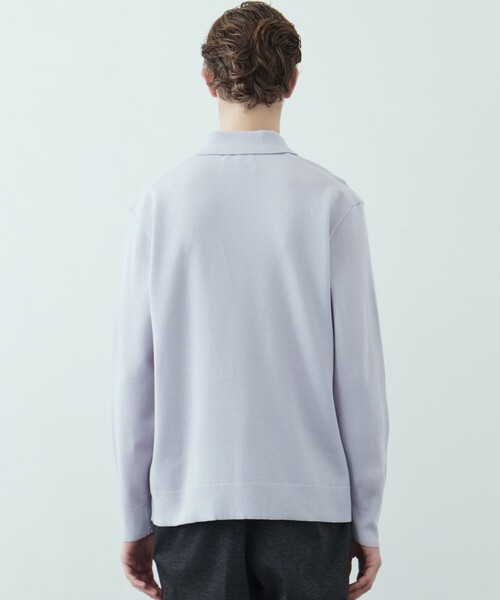 UNITED TOKYO(ユナイテッドトウキョウ)の「【残りわずか】18Gウールミラノリブポロニット 毛玉防止|ウール100%|ウォッシャブル|冬服|インナー|オフィスカジュアル|通勤(ニット/セーター・メンズ・ライトグレー/ダークブラウン/ブラック/オリーブ・1/2/3)」の22枚目の写真