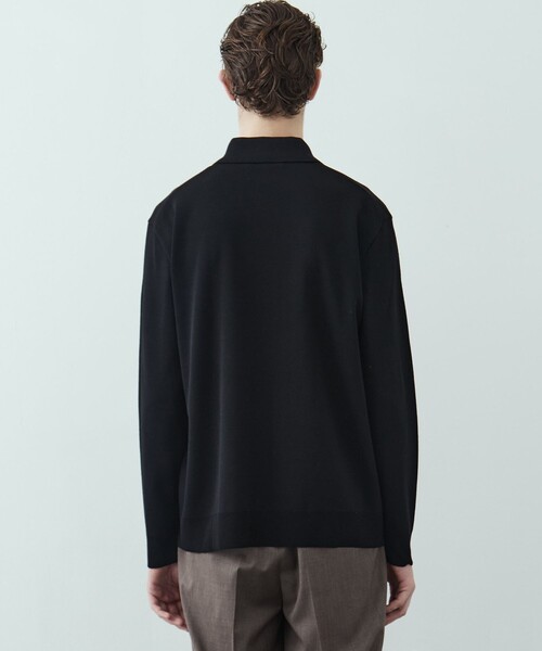 残りわずか】18Gウールミラノリブポロニット 毛玉防止｜ウール100