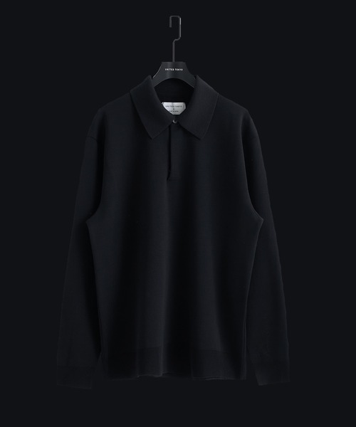 UNITED TOKYO(ユナイテッドトウキョウ)の「【残りわずか】18Gウールミラノリブポロニット 毛玉防止|ウール100%|ウォッシャブル|冬服|インナー|オフィスカジュアル|通勤(ニット/セーター・メンズ・ライトグレー/ダークブラウン/ブラック/オリーブ・1/2/3)」の1枚目の写真