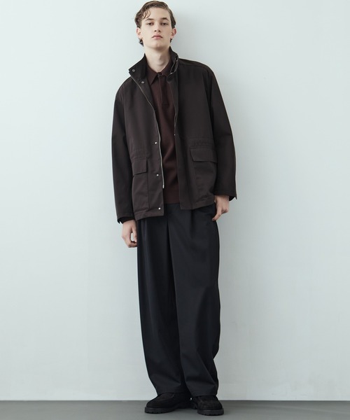 UNITED TOKYO(ユナイテッドトウキョウ)の「【残りわずか】18Gウールミラノリブポロニット 毛玉防止|ウール100%|ウォッシャブル|冬服|インナー|オフィスカジュアル|通勤(ニット/セーター・メンズ・ライトグレー/ダークブラウン/ブラック/オリーブ・1/2/3)」の9枚目の写真