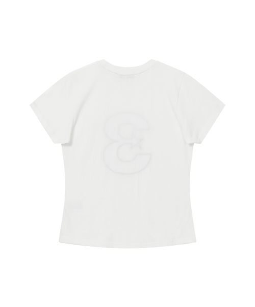 BAUF（バウフ）の「3ロゴドットスリムフィットTシャツ[ホワイト]（Tシャツ/カットソー・レディース・その他・FREE）」の4枚目の写真