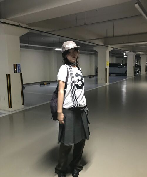 BAUF（バウフ）の「3ロゴドットスリムフィットTシャツ[ホワイト]（Tシャツ/カットソー・レディース・その他・FREE）」の8枚目の写真