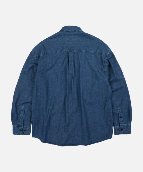 FRIZMWORKS(フリズムワークス)の「BLEACH DENIM UTILITY SHIRT _ WASHED INDIGO(シャツ/ブラウス・メンズ・その他・SMALL/MEDIUM/LARGE/X-LARGE)」の2枚目の写真