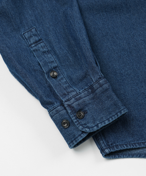 FRIZMWORKS(フリズムワークス)の「BLEACH DENIM UTILITY SHIRT _ WASHED INDIGO(シャツ/ブラウス・メンズ・その他・SMALL/MEDIUM/LARGE/X-LARGE)」の7枚目の写真