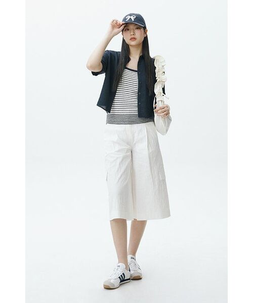 MUSINSA STANDARD WOMAN（ムシンサスタンダードウーマン）の「ウィメンズリネンライク半袖シャツ[エクリュ]（シャツ/ブラウス・レディース・その他・SMALL/MEDIUM/LARGE/X-SMALL）」の10枚目の写真