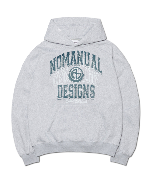 NOMANUAL(NOMANUAL)の「LAYERED ARCH GRAPHIC HOODIE - MELANGE(パーカー・レディース・その他・MEDIUM/LARGE/X-LARGE)」の1枚目の写真