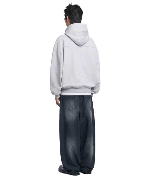 NOMANUAL(NOMANUAL)の「LAYERED ARCH GRAPHIC HOODIE - MELANGE(パーカー・レディース・その他・MEDIUM/LARGE/X-LARGE)」の4枚目の写真