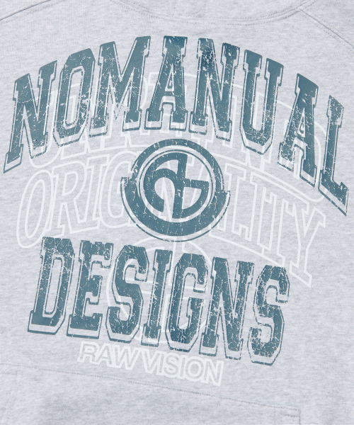 NOMANUAL(NOMANUAL)の「LAYERED ARCH GRAPHIC HOODIE - MELANGE(パーカー・レディース・その他・MEDIUM/LARGE/X-LARGE)」の5枚目の写真