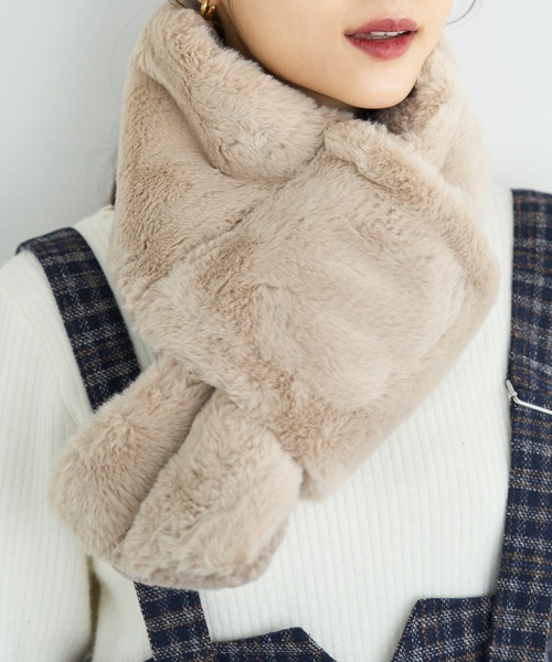 リバーシブルファーティペット【585096】（マフラー）｜mil（ミル）の