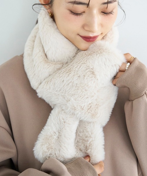 リバーシブルファーティペット【585096】（マフラー）｜mil（ミル）の