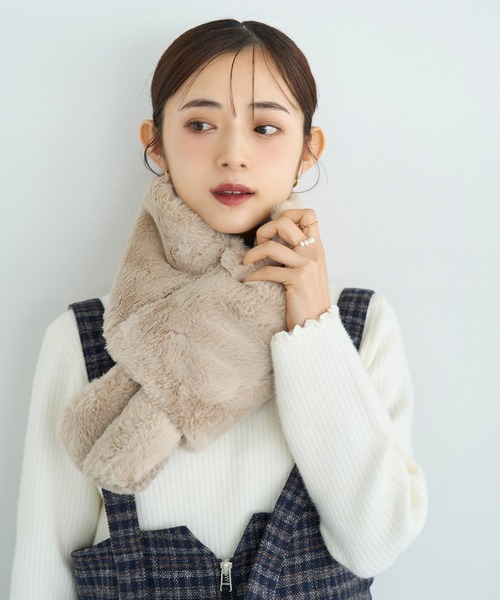 リバーシブルファーティペット【585096】（マフラー）｜mil（ミル）の