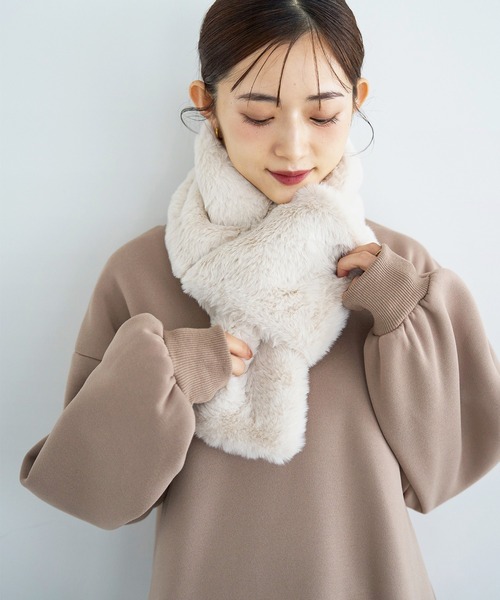 リバーシブルファーティペット【585096】（マフラー）｜mil（ミル）の