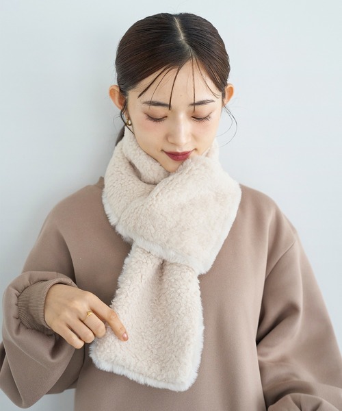 リバーシブルファーティペット【585096】（マフラー）｜mil（ミル）の