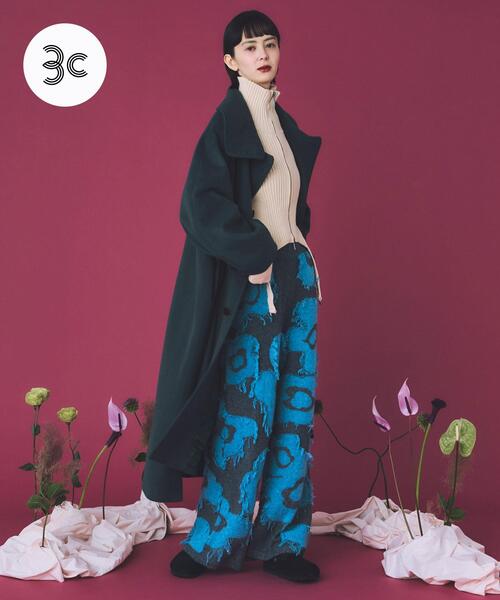 THE GOODLAND MARKET(ザグッドランドマーケット)の「cwtch UTOPIA FLOWER KNIT PANTS(ニット/セーター・レディース・グレー系その他/ブラウン系その他・FREE)」の2枚目の写真