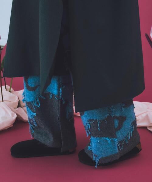 THE GOODLAND MARKET(ザグッドランドマーケット)の「cwtch UTOPIA FLOWER KNIT PANTS(ニット/セーター・レディース・グレー系その他/ブラウン系その他・FREE)」の4枚目の写真