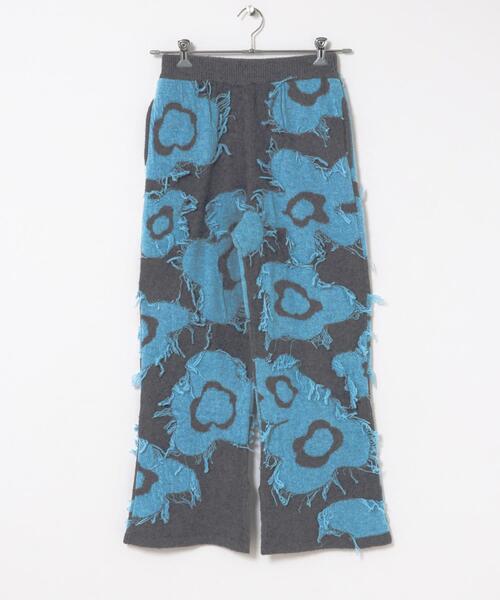 THE GOODLAND MARKET(ザグッドランドマーケット)の「cwtch UTOPIA FLOWER KNIT PANTS(ニット/セーター・レディース・グレー系その他/ブラウン系その他・FREE)」の5枚目の写真
