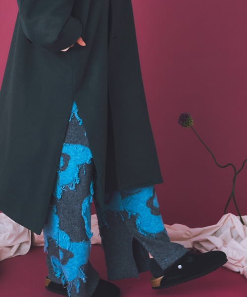 THE GOODLAND MARKET（ザグッドランドマーケット）の「cwtch　UTOPIA FLOWER KNIT PANTS（ニット/セーター・レディース・グレー系その他/ブラウン系その他・FREE）」の3枚目の写真