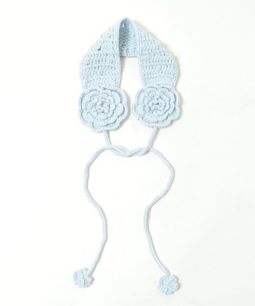 WEGO（ウィゴー）の「WEGO/フラワーニットイヤーマフ（イヤーマフ・レディース・ホワイト/ブラック/サックスブルー/レッド・FREE）」の15枚目の写真