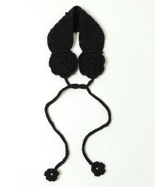 WEGO（ウィゴー）の「WEGO/フラワーニットイヤーマフ（イヤーマフ・レディース・ホワイト/ブラック/サックスブルー/レッド・FREE）」の14枚目の写真