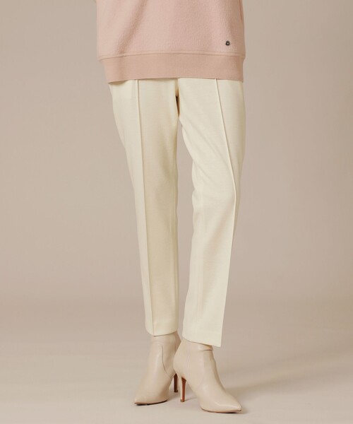 MACKINTOSH LONDON(マッキントッシュ ロンドン)の「【Precious12月号】ウォッシャブルウールクロップドパンツ(その他パンツ・レディース・ホワイト/ブラック・36/38/40)」の2枚目の写真