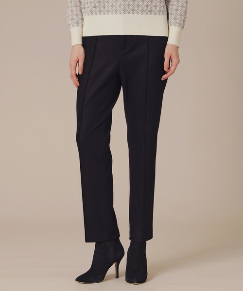 MACKINTOSH LONDON(マッキントッシュ ロンドン)の「【Precious12月号】ウォッシャブルウールクロップドパンツ(その他パンツ・レディース・ホワイト/ブラック・36/38/40)」の1枚目の写真
