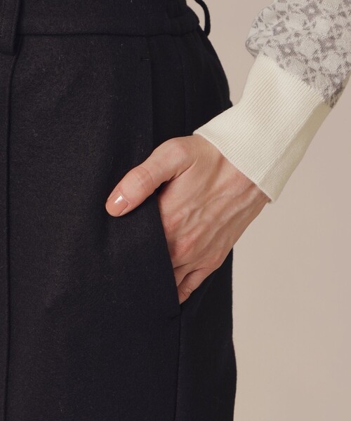 MACKINTOSH LONDON(マッキントッシュ ロンドン)の「【Precious12月号】ウォッシャブルウールクロップドパンツ(その他パンツ・レディース・ホワイト/ブラック・36/38/40)」の6枚目の写真